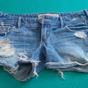 Hollister Ripped Denim Shorts